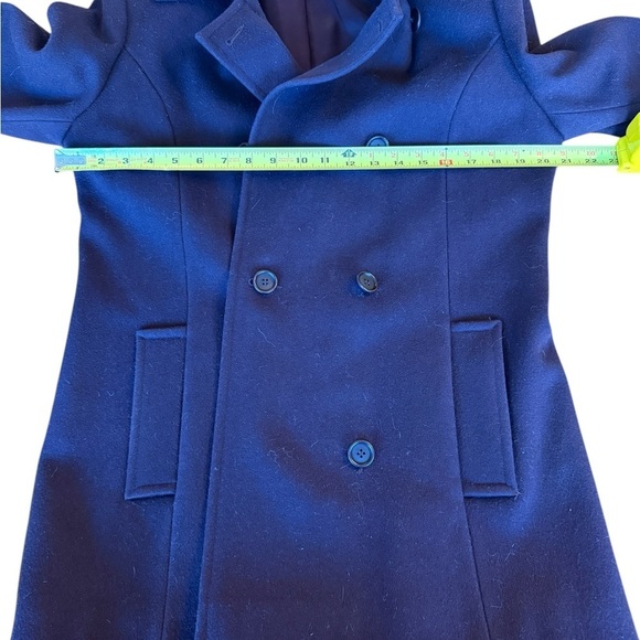 Evan Picone Peacoat Women's 100% Wool Plum Color Vintage Winter - Picture 11 of 13